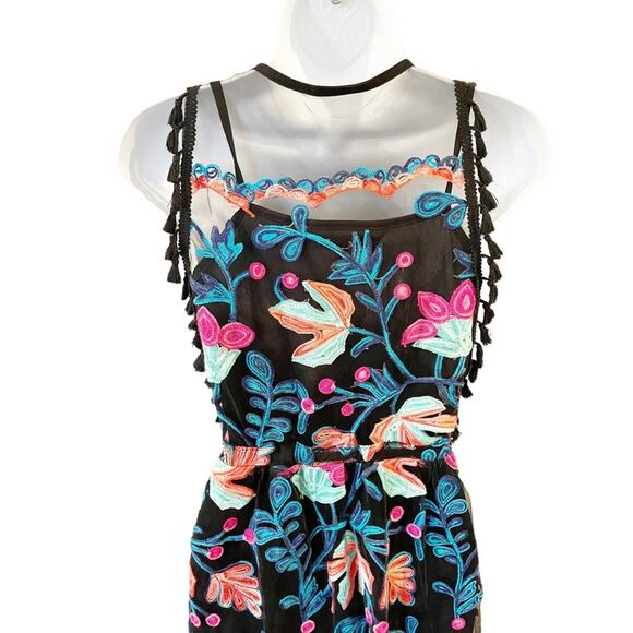 NEW Anthropologie Eva Franco Stevie Tasseled Lace Dress Size 0 Petite - Picture 8 of 13